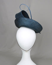 Load image into Gallery viewer, View of back of navy saucer