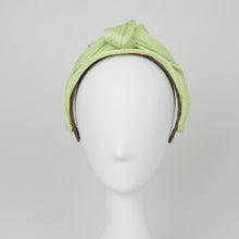 Load image into Gallery viewer, Front view of pistachio green headband