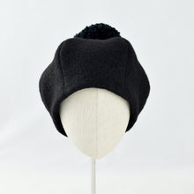 Load image into Gallery viewer, White wool blend 6-piece crown, perfect for evoking the Queen chess piece.