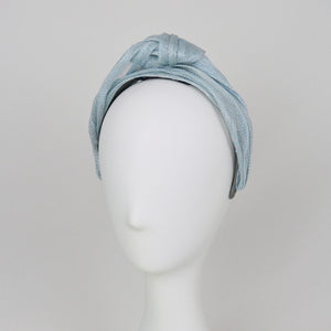 3/4 view of ice blue headband