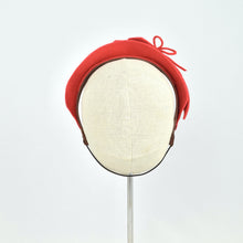 Load image into Gallery viewer, Red fur felt holiday headband
